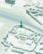 Close-up of the isometric render, made from real city data