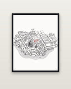 Line Art – Black wooden frame