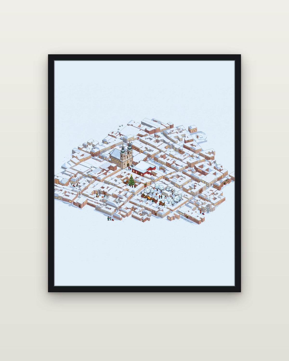 Winter Wonderland – Black wooden frame