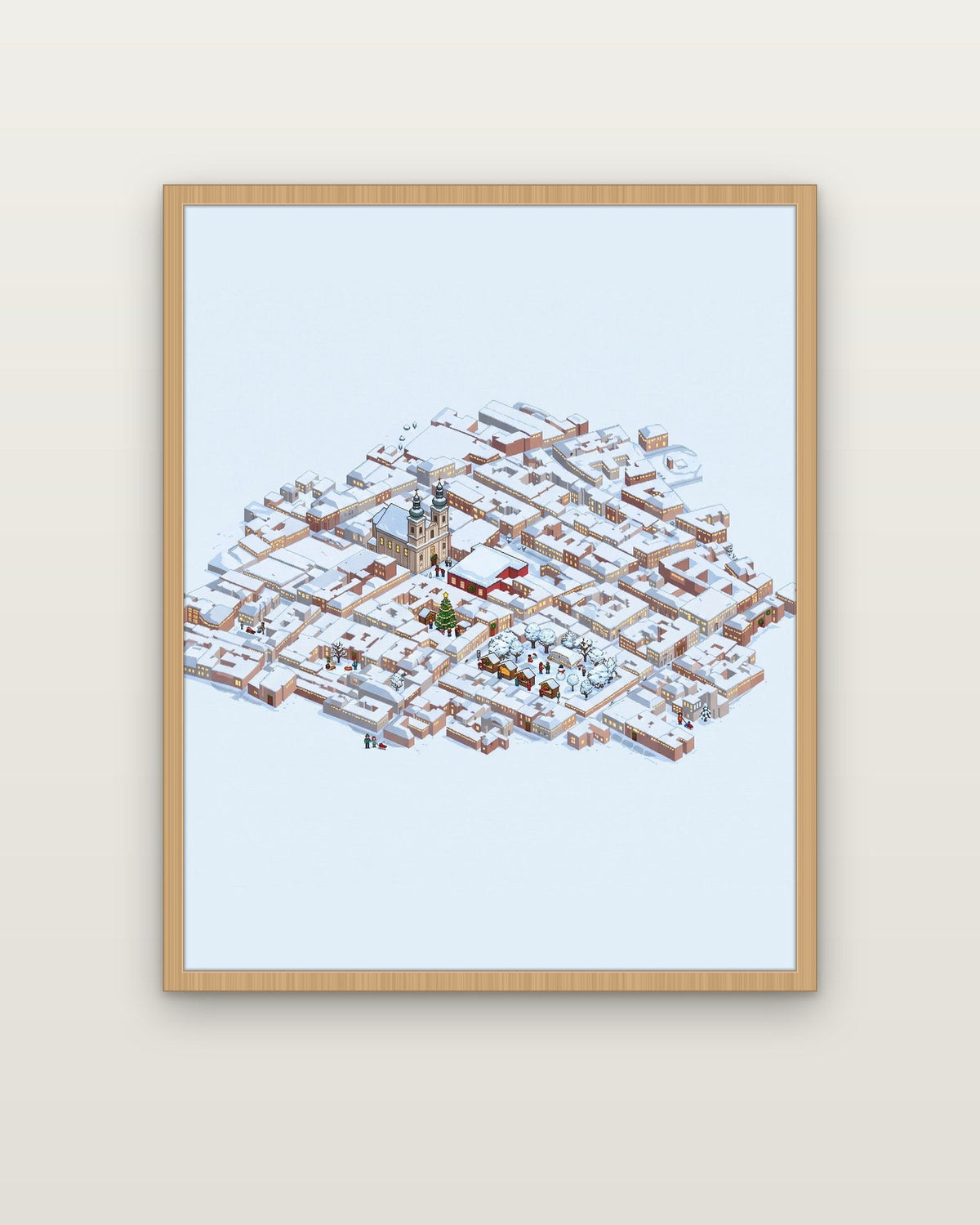 Winter Wonderland – Oak wooden frame