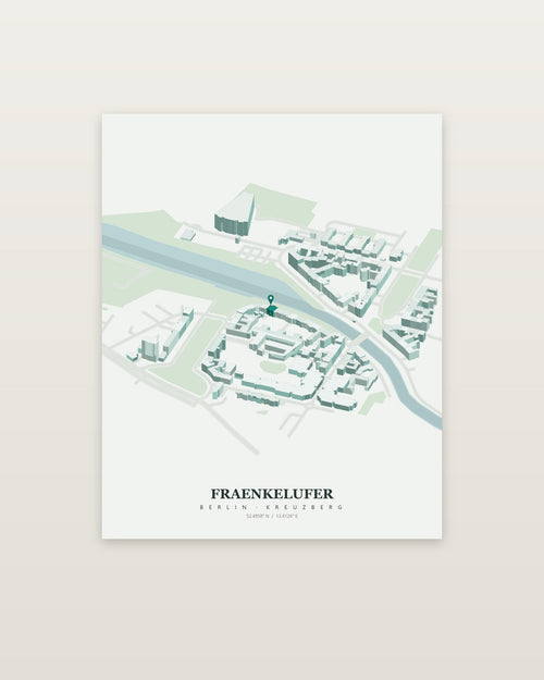 Isoville Edition, unframed print, mint studio palette
