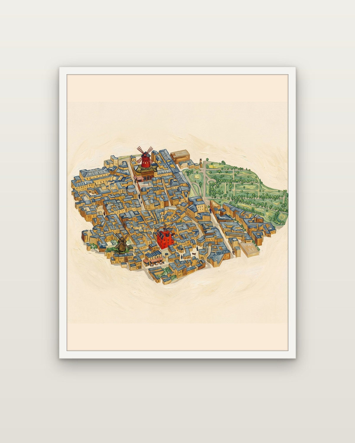 Van Gogh – White wooden frame