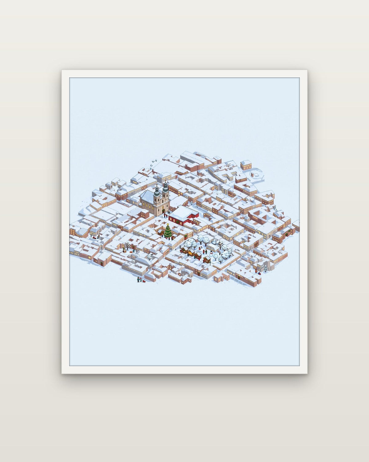 Winter Wonderland – White wooden frame